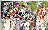 Leroy Neiman Four Jockeys painting
